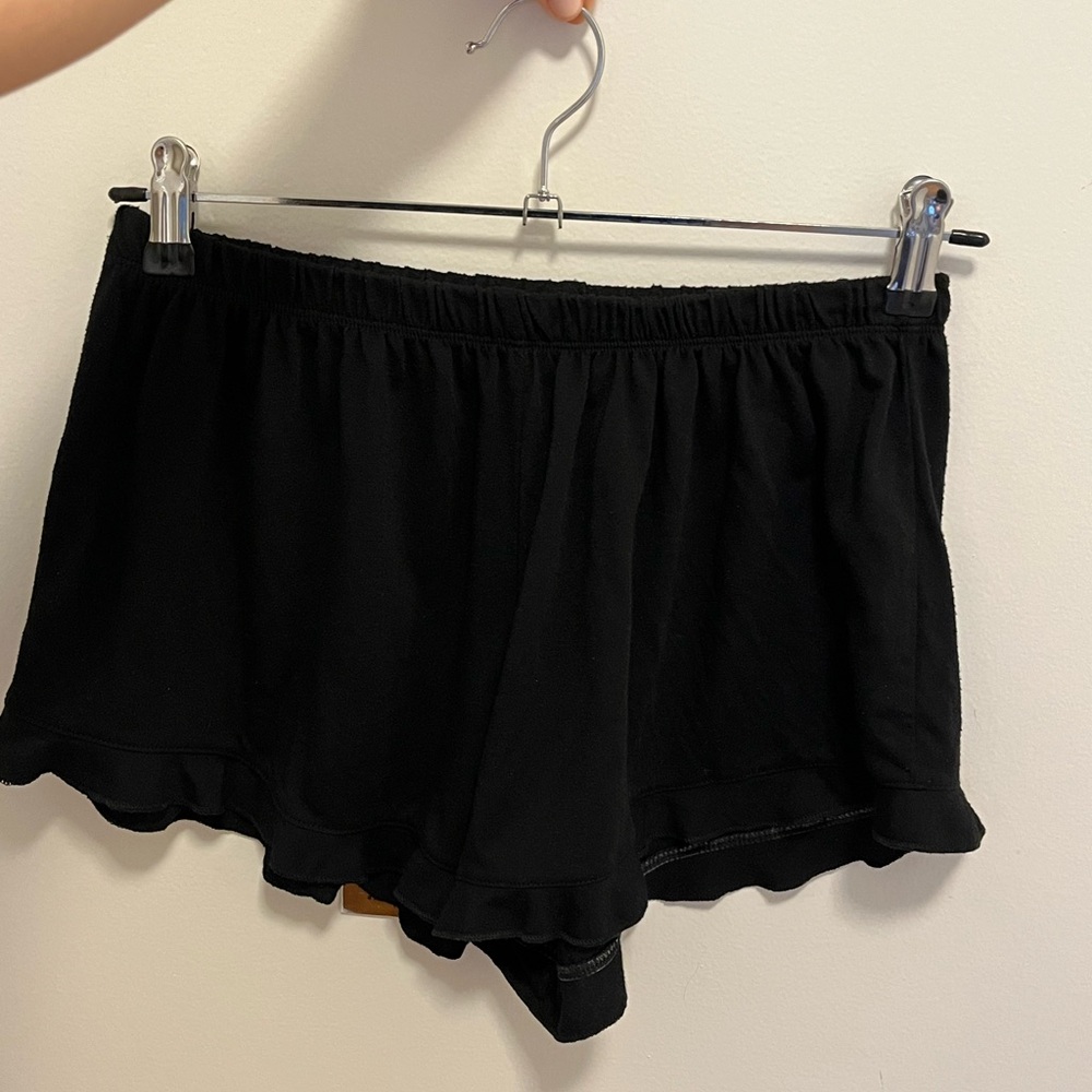 Cotton Black Women's Shorts/Pajamas - Picture 2 of 4